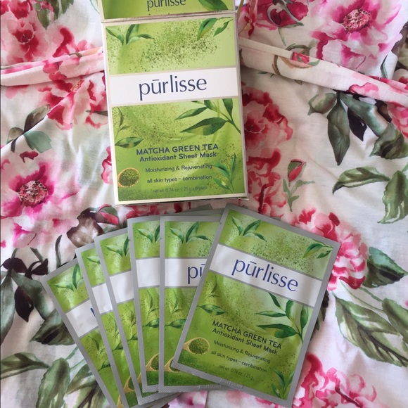 Matcha green tea sheet mask - 6 in box - Picture 3 of 3